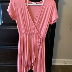 Mauve wrap dress